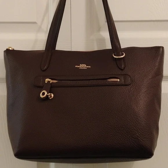 CoachTaylor Tote in Pebble Leather